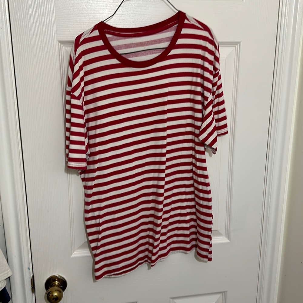 Red Stripped Shirt Pacsun (M)